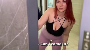 Fucked my hot redhead classmate cuz I know her spicy hobby