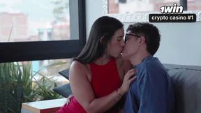 Wow, yam-sized ass latina surprises you on your anniversary! Time to get harsh and horny hook-up with gigantic dick!