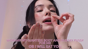 Mean Giantess Punishes Little College Guys
