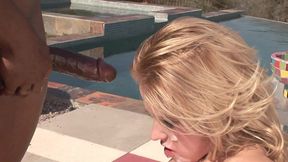 A big black cock for a blonde whore looking for interracial sex