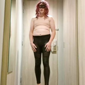 Walking and teasing in Hotel Room