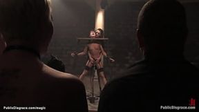 Suspended upside-down publicly fucked