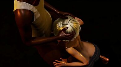 Big ass blonde is fucked hard in a dark alley