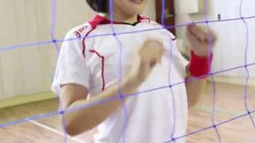 Behind-the-scenes Practice Clips Featuring Busty Japanese Volleyball Team Members