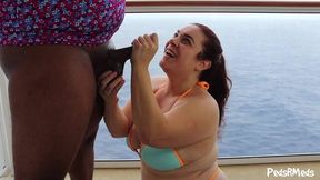 Barefoot Mel Cruise Ship Balcony Handjob