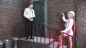 carmel moore and karlie simon stack their pussies so he can fuck them both