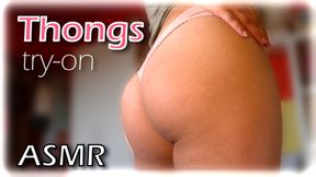 Thongs Try-on | ASMR Whispering