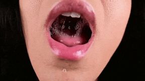 Sahrye drooling and playing with her spit!! - MP4