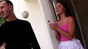 gigi rivera swallows chris strokes big load