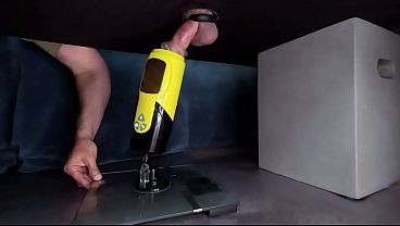 Loud moaning and intense cumshots in a solo masturbation session