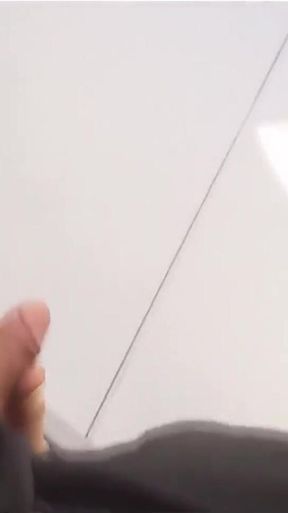 Cum at College, This Horny Student Twink Wanks His Smooth Cock and Squirts Jizz Riskyly in a Classroom