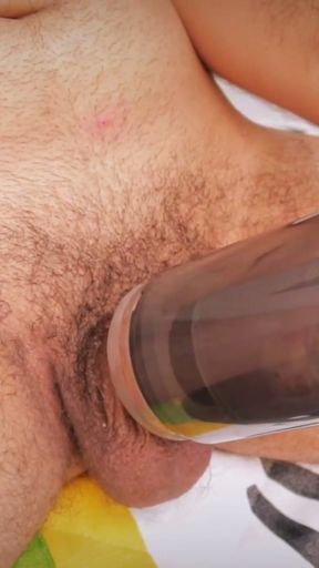 Free Video QUTOYS Mermaid automatic masturbator and penis pump on my big uncut cock makes me cum hard   Clip 1