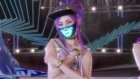 [mmd] Secret Number - Who Dis Sexy Stripteas League of Legends Uncensored Hentai