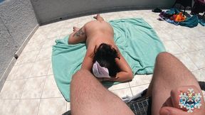 holiday outdoor fuck till squirting orgasm