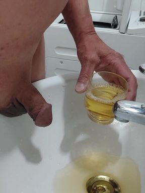 Washed my cock with my piss