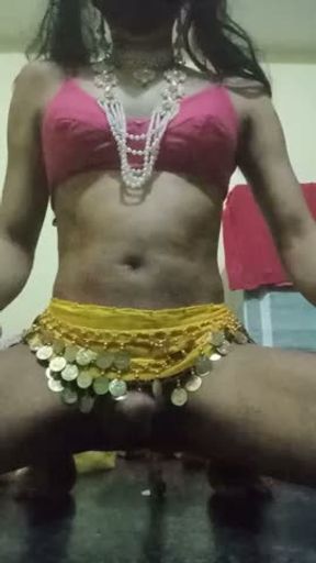 Hot indian shemale cumming
