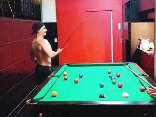 Playing pool in a motel with a hawt t-girl from the south.