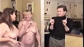 Mature Blonde MILF rides BBC hard in vintage orgy.