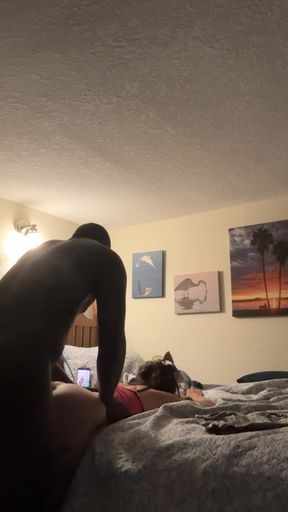 Surprise anal after facial &amp; mouth fuck