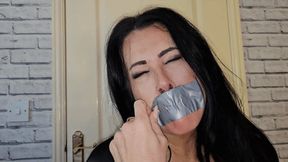 Nasty Tapegag Removal! Monaco interrogates and degrades Danni Foxx mp4