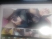 Masturbating to tranny porn