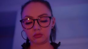 dissolute girl pegging her man s and gets cum.