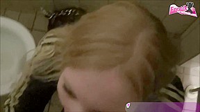 German kinky amateur teen 18+ fuck at public toilett until orgasm