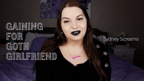 Gaining for Goth Girlfriend - A gaining weight scene featuring: BHM, WGE, eating encouragement, feederism, and femdom POV - 720 MP4