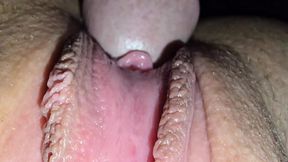 My milf pussy getting fucked and covered in cum