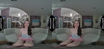 UP CLOSE VR - Gorgeous Petite Brunette Celestina Blooms Is Craving A CREAMPIE From You - POV