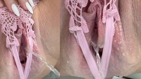 Close Up Peeing While I Orgasm