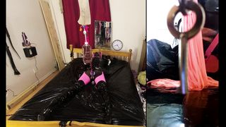 Sissy Maid COCK AND BALL TORTURE Self Restrain Bondage Torment