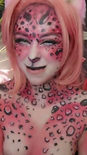 Pink Cheetah BodyPaint BTS