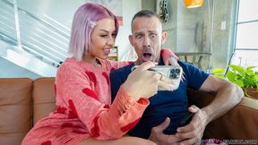 Pink-haired chick Luna Legend is enjoying intensive penetration