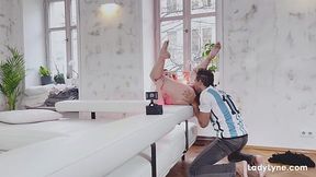 Passionate couple fuck with generous finger foreplay and cunnilingus