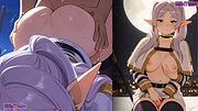 Sousou no Frieren hentai anime - Big Tits Frieren Blow Job