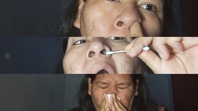 Nose Cleaning Routine – Tissue, Swab, and Finger