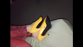 2 lovesense insertions and quick tease in new stretch pants