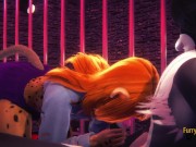 Furry Yiff Hentai POV Blowjob and Fucked Cat x Leopard