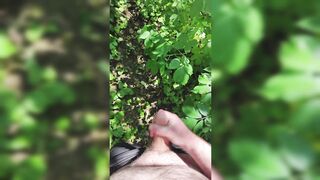 Brit Bear Pissing & Nutting Outdoors