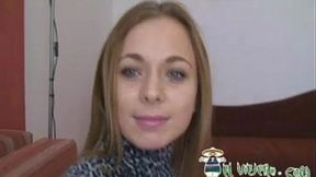 Romanian blonde with big tits gets her tight ass pounded by a Mexican stud