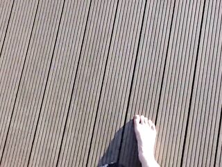 Walking with My Feet on the Grass and Showing 'em to U up Close