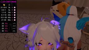 Seduced by two hotties threesome femboy transgender POV anime