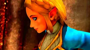 Zelda Dominates Linkle with Busty Facesit in Hot 3D Hentai Scene