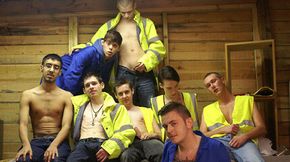 So many boys and so many stiff uncut cocks!