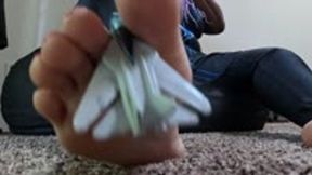 Giantess Sexy Soles vs Tiny Jet 1080