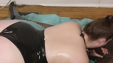 Pawg mystic ginger slurps me and takes a spanking like a pro