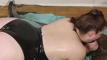 Pawg mystic ginger slurps me and takes a spanking like a pro
