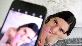 Step Sister sucks step brother to make ex jealous