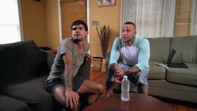 Strong Latino lover sucks cock with grace ahead of being anal drilled
